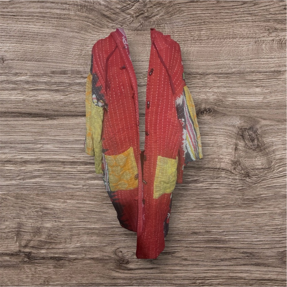 Nwot Colorful Patchwork Jacket - image 1